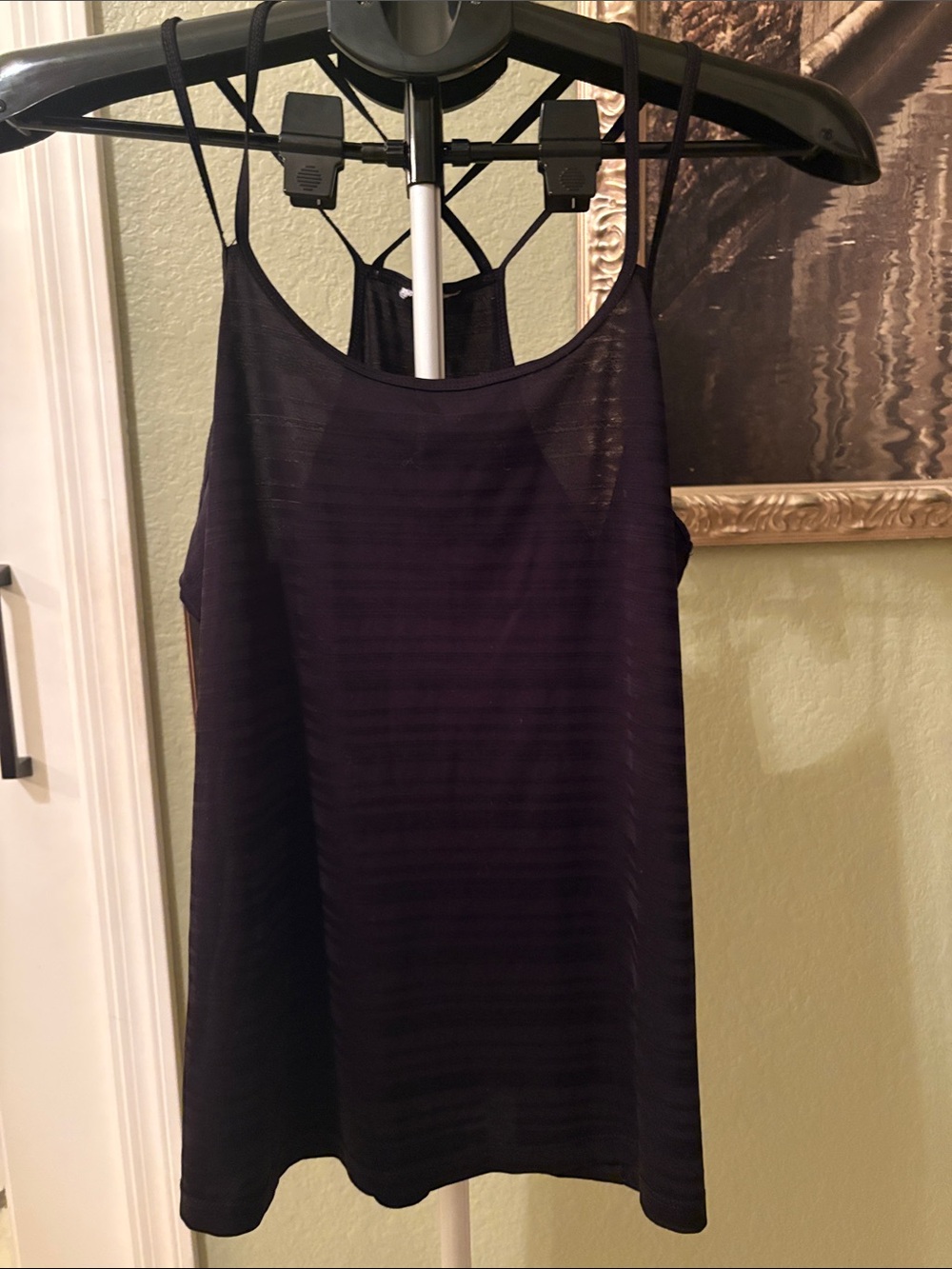 Women's Black Strappy Tank Top